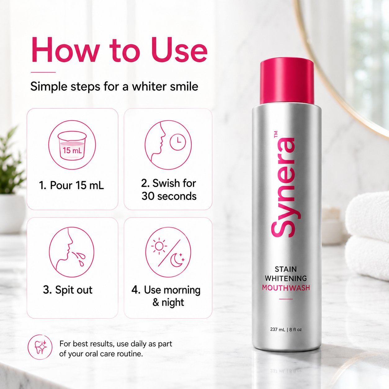Synera™ Stain Whitening Mouthwash